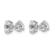 Platinum 1 ct Certified Lab-Created Diamond VS+ F+, 3-Prong Stud Earrings - Birthstone Company