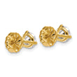14k Yellow Gold 1 1/4 ctw Lab Grown Diamond VS+ F+ Round 3 Prong Heavy Wt. Stud Earrings - Birthstone Company