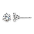 14K White Gold 1 3/4 ct Lab-Created Diamond VS/SI+ G+, 3-Prong Stud Earrings
