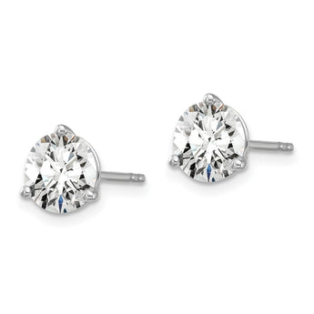 Platinum 3 ct Certified Lab-Created Diamond VS+ F+, 3-Prong Stud Earrings - Birthstone Company