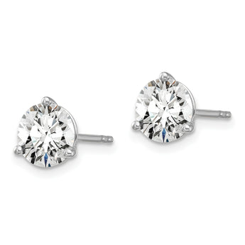 Platinum 5 ct Lab-Created Diamond VS+ F+, 3-Prong Stud Earrings - Birthstone Company