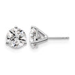 14K White Gold 5 ct Certified Lab-Created Diamond VS/SI+ G+, 3-Prong Stud Earrings