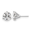 14K White Gold 6 ct Lab-Created Diamond VS/SI+ G+, 3-Prong Stud Earrings - Birthstone Company
