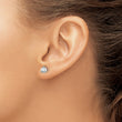 14K White Gold 5/8 ct Certified Lab-Created Diamond VS+ F+, 3-Prong Screw-Back Stud Earrings - Birthstone Company