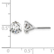 Platinum 6 ct Certified Lab-Created Diamond VS+ F+, 3-Prong Screw-Back Stud Earrings - Birthstone Company