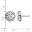 14k White Gold 1 1/2 carat Lab Grown Diamond VS/SI+ G+ Marquise Complete Halo Post Earrings - Birthstone Company