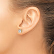 14K Yellow Gold 3 ct Lab-Created Diamond VS/SI+ G+, Princess-Cut 4-Prong Stud Earrings - Birthstone Company