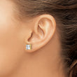 14K Yellow Gold 5 ct Lab-Created Diamond VS/SI+ G+, Princess-Cut 4-Prong Stud Earrings - Birthstone Company