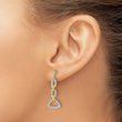 14K Lab Grown Diamond VS/SI GH, Fancy Post Dangle Earrings