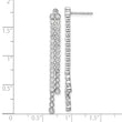 14K White Gold Lab Grown Diamond VS/SI GH, Post Dangle Earrings