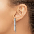 14K White Gold Lab Grown Diamond VS/SI GH, Post Dangle Earrings