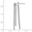 14K White Gold Lab Grown Diamond VS/SI GH, Post Dangle Earrings