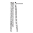 14k White Gold 1 7/8 carat Lab Grown Diamond VS/SI+ G+ Complete Dangle Post Earrings - Birthstone Company