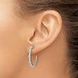 14K White Gold Lab Grown Diamond VS/SI GH, Hoop Earrings - Birthstone Company
