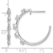 14K White Gold Lab Grown Diamond VS/SI GH, Hoop Earrings - Birthstone Company