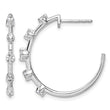 14K White Gold Lab Grown Diamond VS/SI GH, Hoop Earrings - Birthstone Company