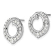 14K White Gold Lab Grown Diamond VS/SI GH, Circle Post Earrings
