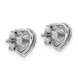 14K White Gold 1 1/4 ct Lab-Created Diamond VS/SI+ G+ Halo Earrings - Birthstone Company