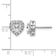 14K White Gold 1 1/4 ct Lab-Created Diamond VS/SI+ G+ Halo Earrings - Birthstone Company