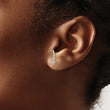 14k 1/8 carat Lab Grown Diamond VS/SI+ G+ Complete Ear Climber - Birthstone Company