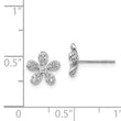 14k White Gold Diamond Earrings