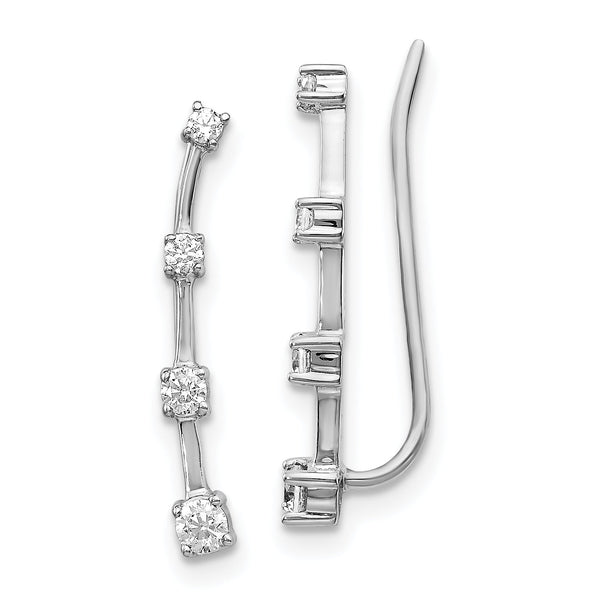 14K White Gold Lab Grown Diamond VS/SI GH, Earrings