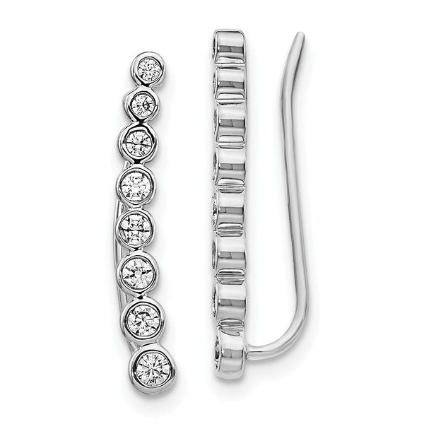 14K White Gold Lab Grown Diamond VS/SI GH, Earrings