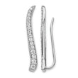 14k White Gold 1/2 carat Lab Grown Diamond VS/SI+ G+ Complete Ear Climber - Birthstone Company