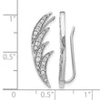 14k White Gold 1/2 carat Lab Grown Diamond VS/SI+ G+ Complete Ear Climber - Birthstone Company