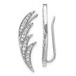 14K White Gold Lab Grown Diamond Ear Climber Earrings