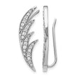 14k White Gold 1/2 carat Lab Grown Diamond VS/SI+ G+ Complete Ear Climber - Birthstone Company