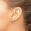 14k 1 carat Lab Grown Diamond VS/SI+ G+ Complete Hinged Hoop Earrings - Birthstone Company