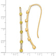 14K Lab Grown Diamond SI1/SI2, G H, Cr.Yellow Sapp Threader Earring