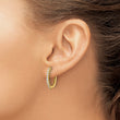 14k 1/2 carat Lab Grown Diamond VS/SI+ G+ Complete Hinged Hoop Earrings - Birthstone Company