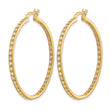 14k 7/8 carat Lab Grown Diamond VS/SI+ G+ Complete In and Out Hoop Earrings - Birthstone Company