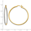 14k 7/8 carat Lab Grown Diamond VS/SI+ G+ Complete In and Out Hoop Earrings - Birthstone Company