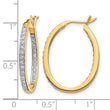 14k 1/2 carat Lab Grown Diamond VS/SI+ G+ Complete In and Out Hoop Earrings - Birthstone Company