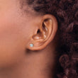 14k White Gold 1/5 carat Lab Grown Diamond VS/SI+ G+ Stud Post Earrings - Birthstone Company