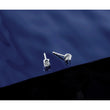 14k White Gold 1/3 carat Lab Grown Diamond VS/SI+ G+ Complete Fashion Leverback Earrings - Birthstone Company