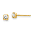 14K Lab Grown Diamond Post Earrings