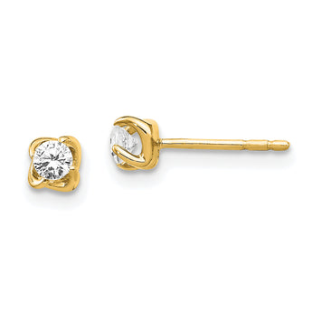 14K Lab Grown Diamond Post Earrings