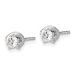 14K White Gold Lab Grown Diamond Twist Earrings
