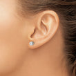 14k White Gold 1/2 carat Lab Grown Diamond VS/SI+ G+ Stud Post Earrings - Birthstone Company