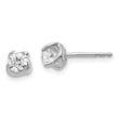 14K White Gold Lab Grown Diamond Twist Earrings