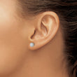 10k White Gold Diamond Cluster Post Earrings - Birthstone Company