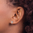 14K White Gold 1/10 ct Lab-Grown Diamond Stud Earrings - Birthstone Company