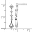 10k White Gold Diamond Vintage Earrings