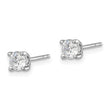 14K White Gold Lab Grown Diamond VS/SI GH, Post Earrings