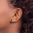 10k Cushion Garnet Earrings - Birthstone Company