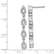 14K White Gold Lab Grown Diamond VS/SI GH, Teardrop Earrings
